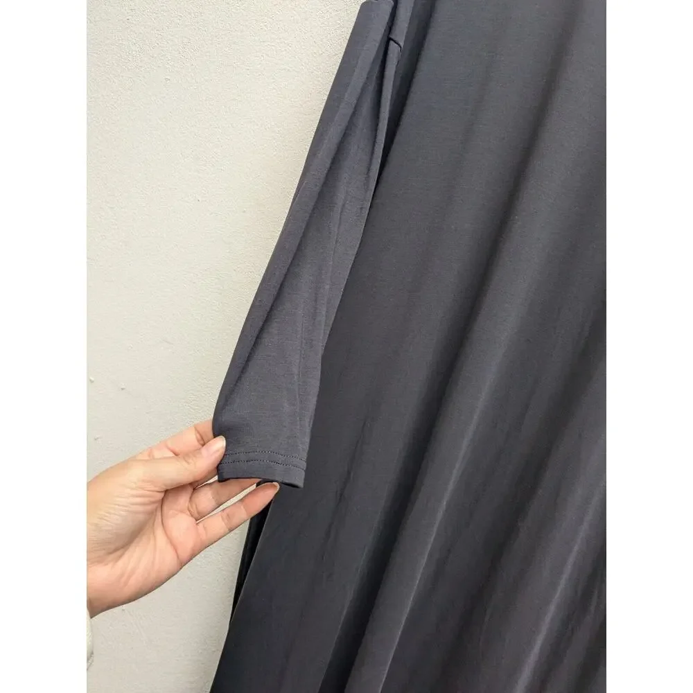 Athleta Modal Robe Black XXS Long Cardigan Sleep Pajama Womens Retail $129 - Picture 9 of 9